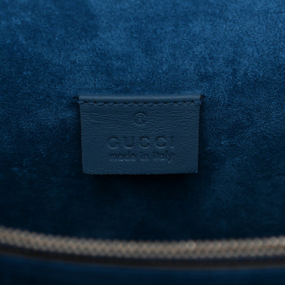 Gucci GG Supreme Monogram Embroidered Medium Dionysus Shoulder Bag Blue 11 of 19