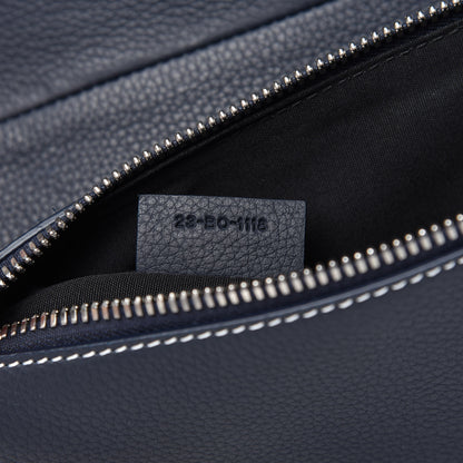 Christian Dior Grained Calfskin Kim Jones Saddle Bag Navy Blue 9 of 11