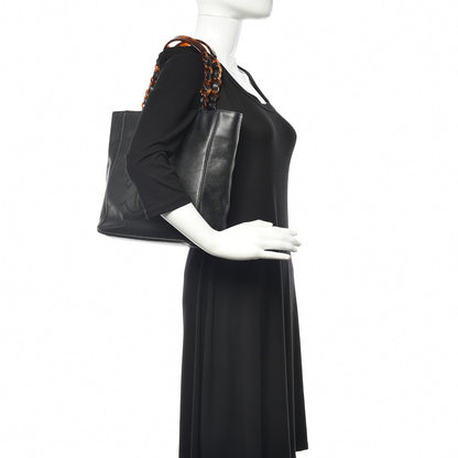 Chanel Caviar Bekko Chain CC Shopping Tote Black 2 of 10