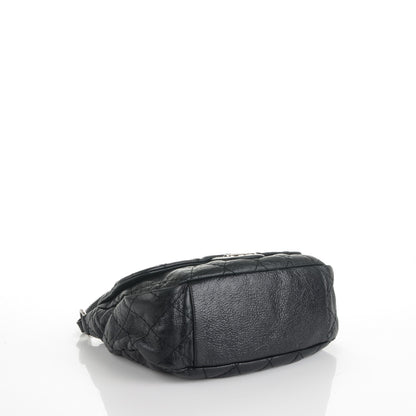Chanel Glazed Calfskin Stitched XL On The Road Flap Black 4 of 7