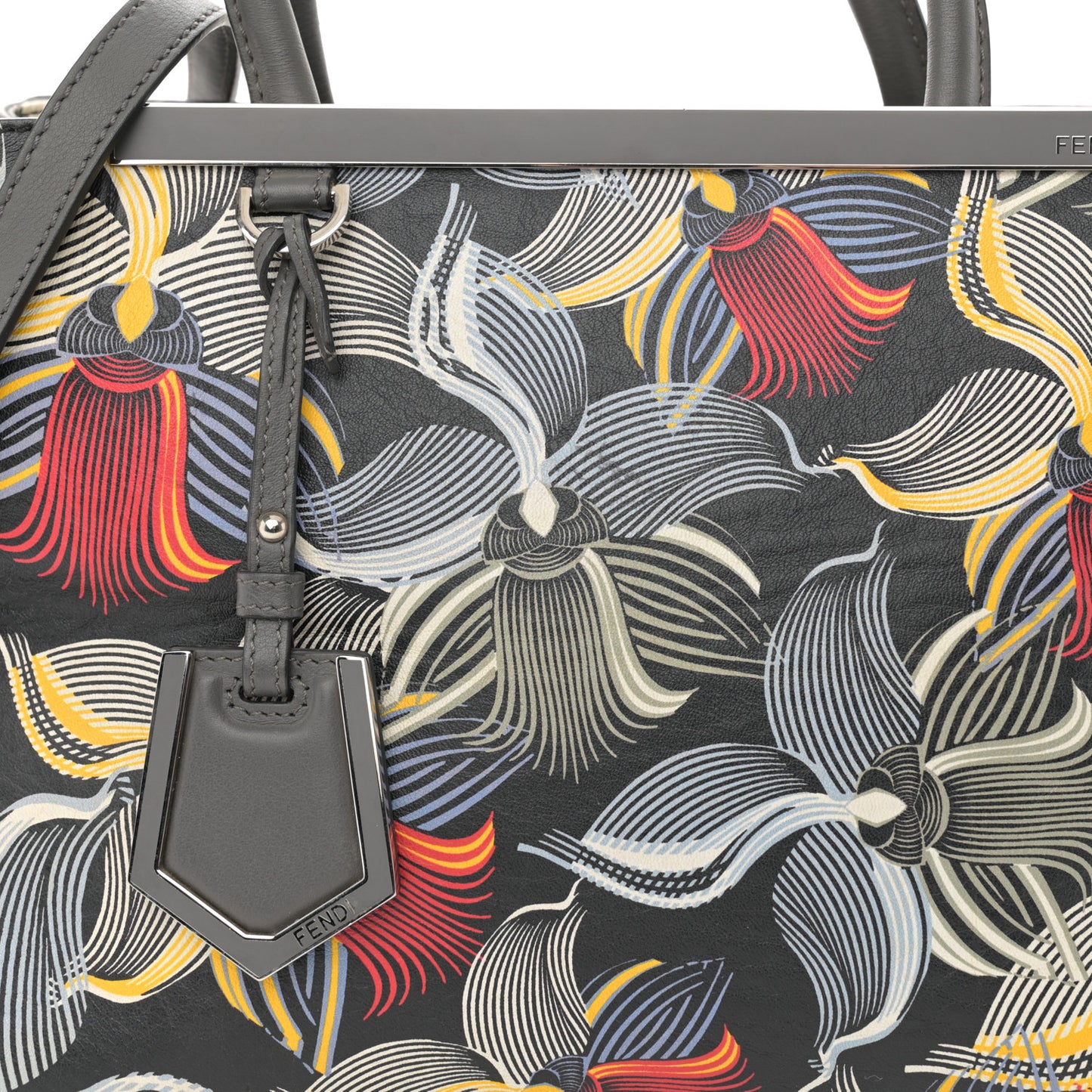 Calfskin Orchid Petite 2Jours Tote Multicolor