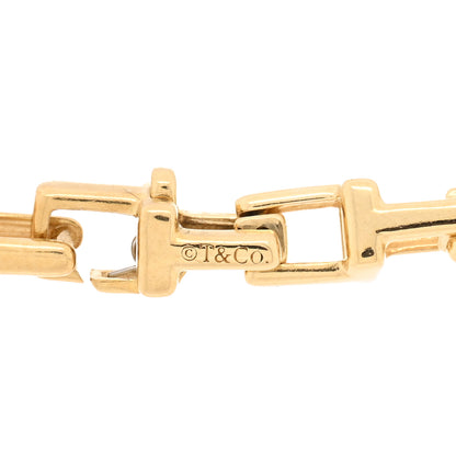Tiffany 18K Yellow Gold Narrow T Chain Bracelet 3 of 4