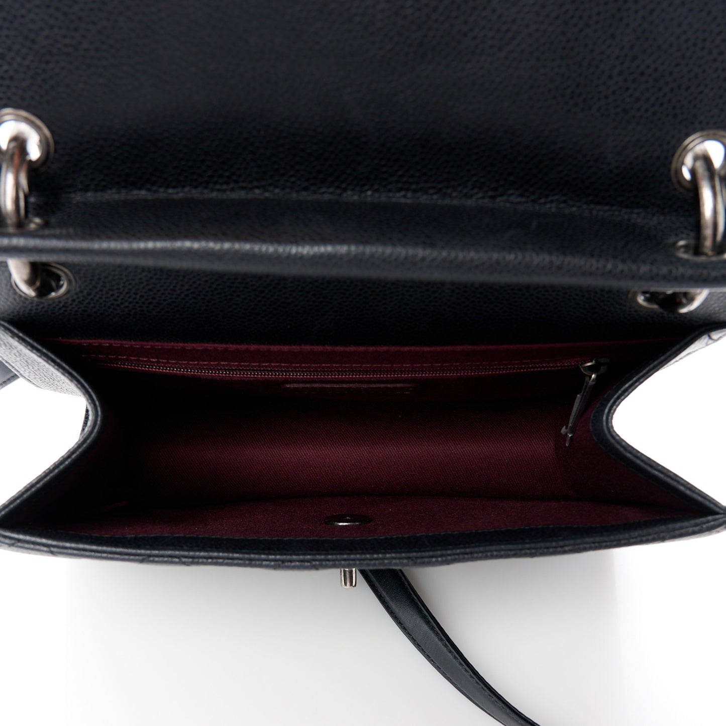 Caviar Quilted Medium Retro Class Flap Black