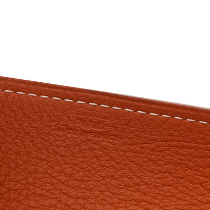 Hermes Taurillon Clemence Mises Et Relances Quadrige Change Tray Gold Potiron 4 of 4