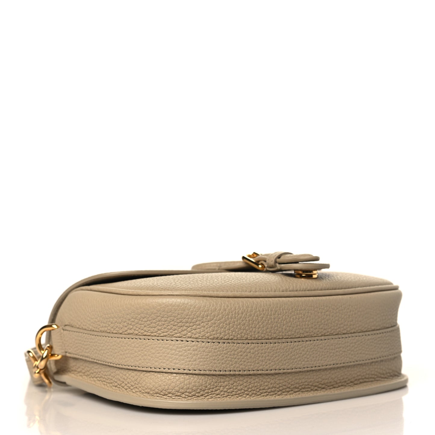 Grained Calfskin Medium Bobby Flap Beige
