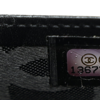 Chanel Calfskin Quilted Cambon Yen Wallet Black 8 of 9