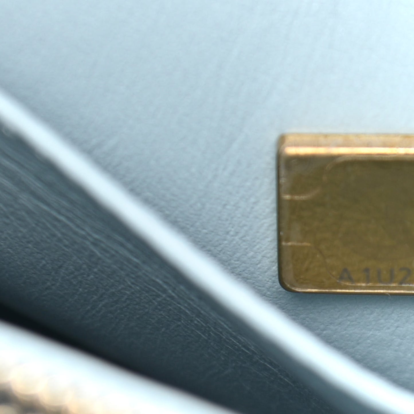 Caviar Quilted Small Coco Handle Flap Light Blue