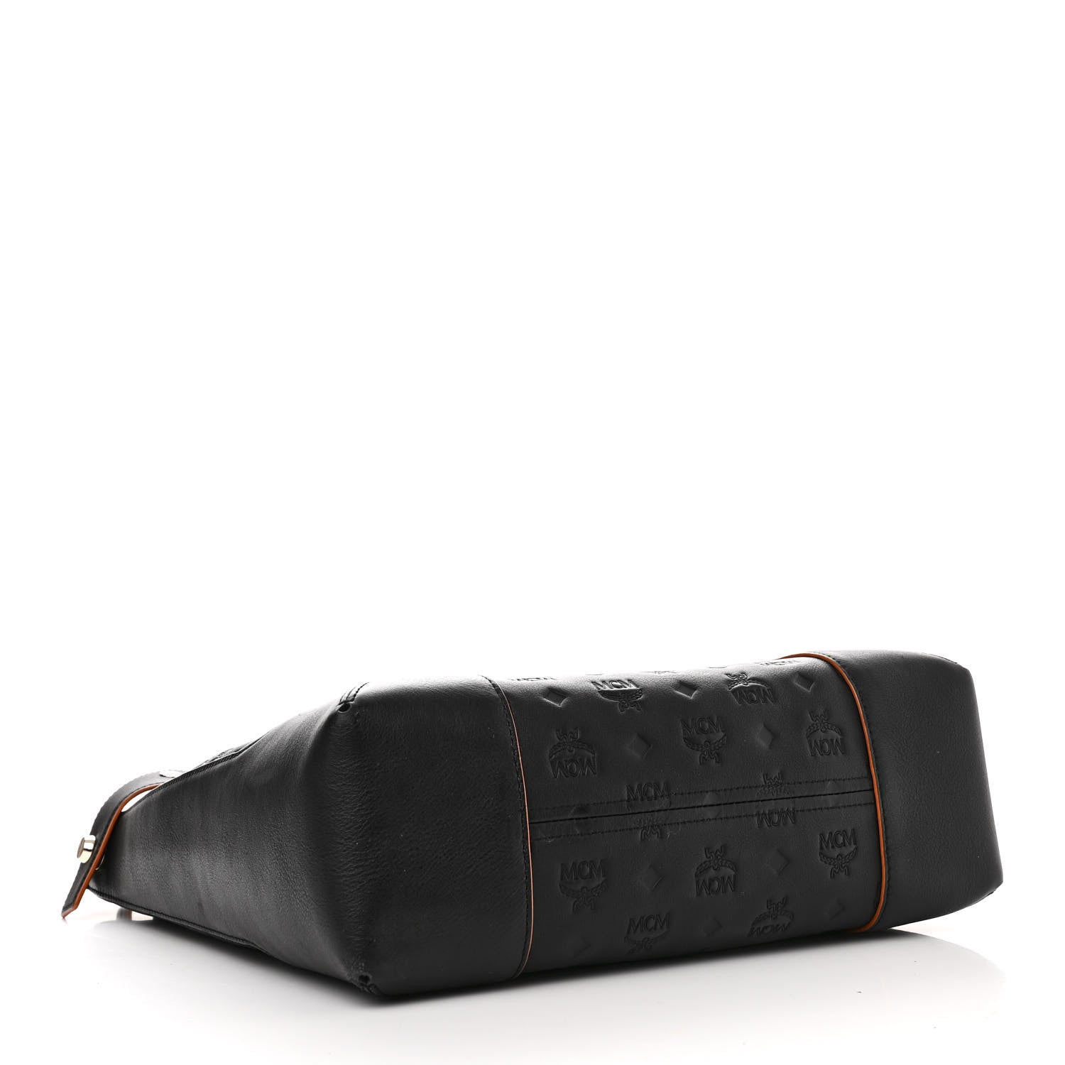 MCM Calfskin Ottomar Monogram Large Klara Hobo Black 4 of 11