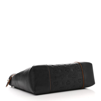 MCM Calfskin Ottomar Monogram Large Klara Hobo Black 4 of 11