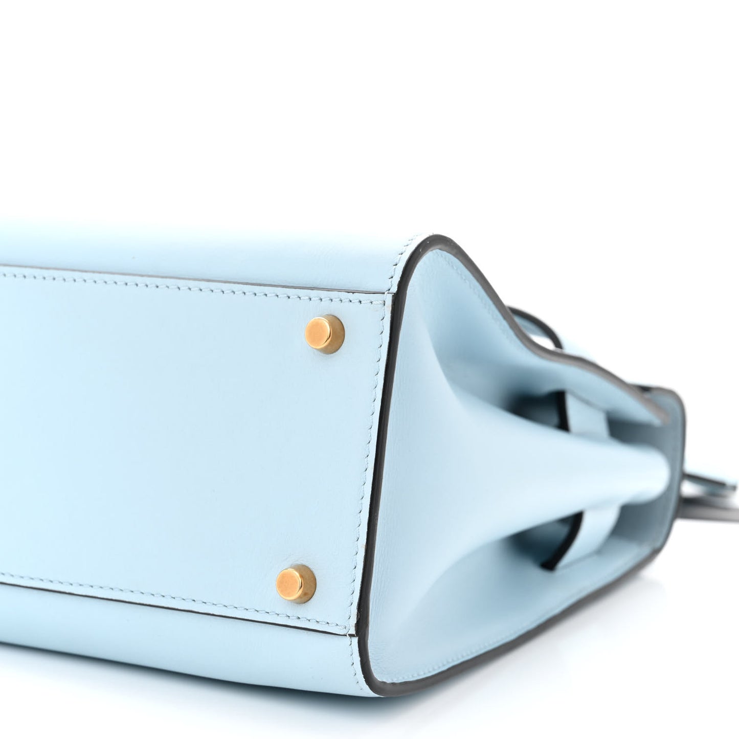 Calfskin Icon Handbag Light Blue