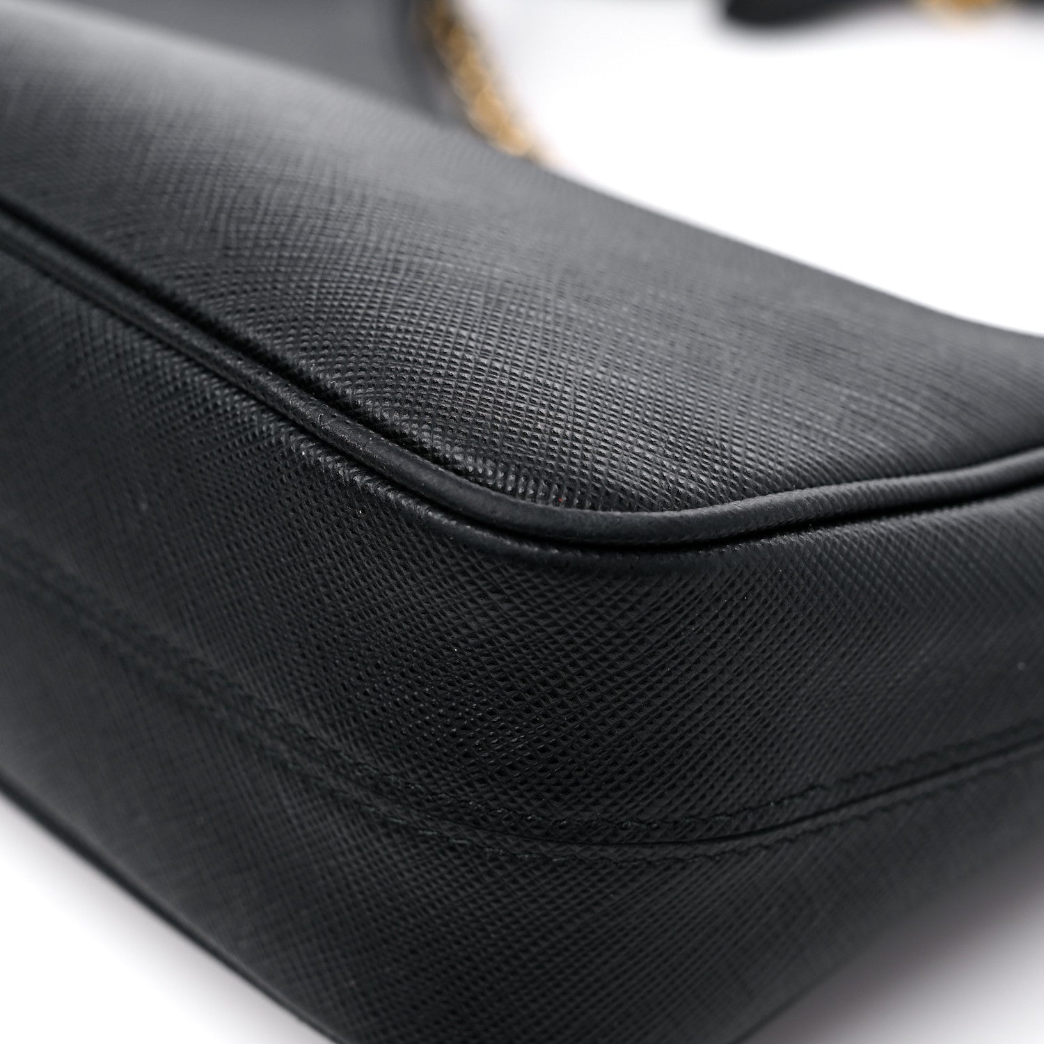 Prada Saffiano Lux Re-Edition 2005 Shoulder Bag Black 11 of 13