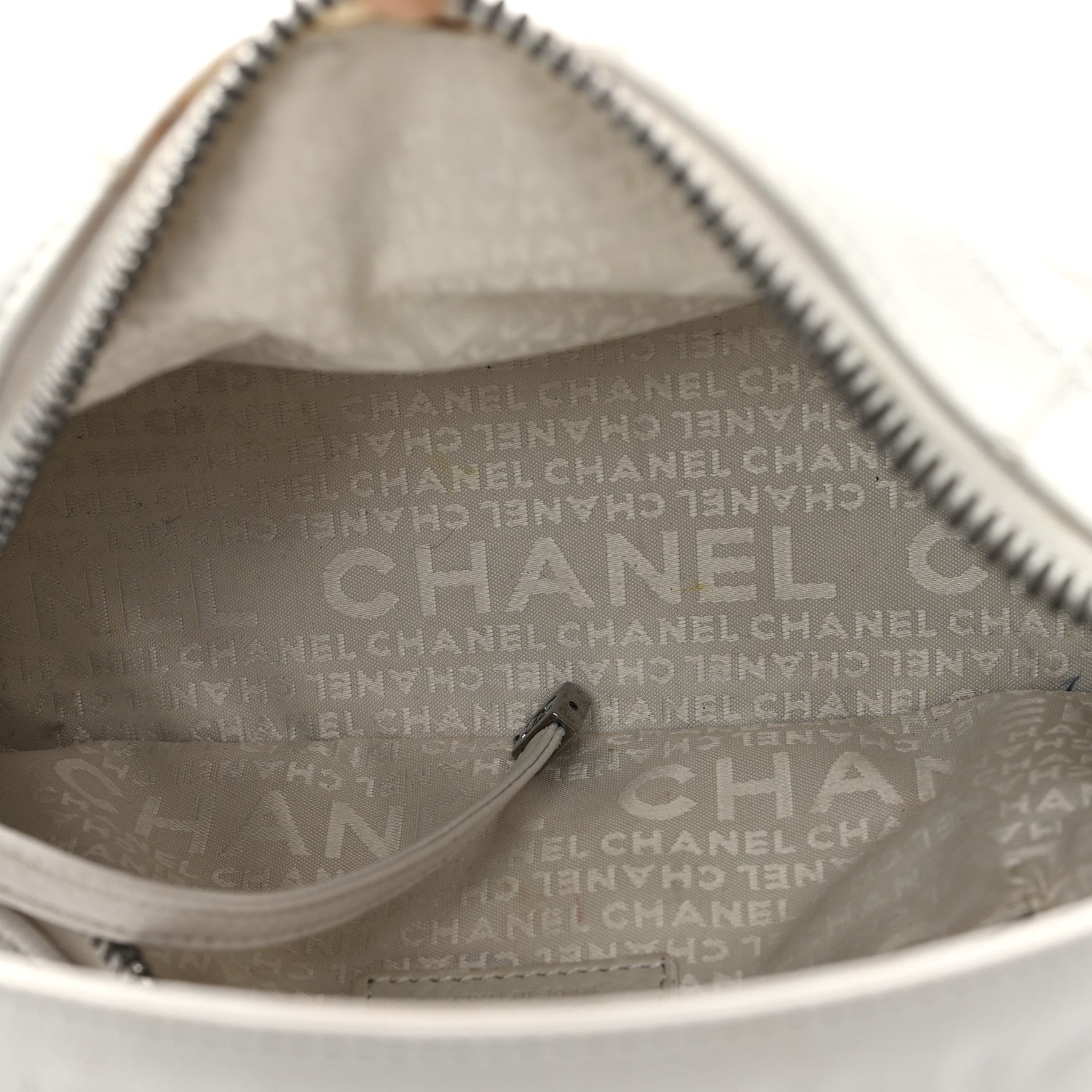 Chanel Caviar Square Stitched Bag White 5 of 14