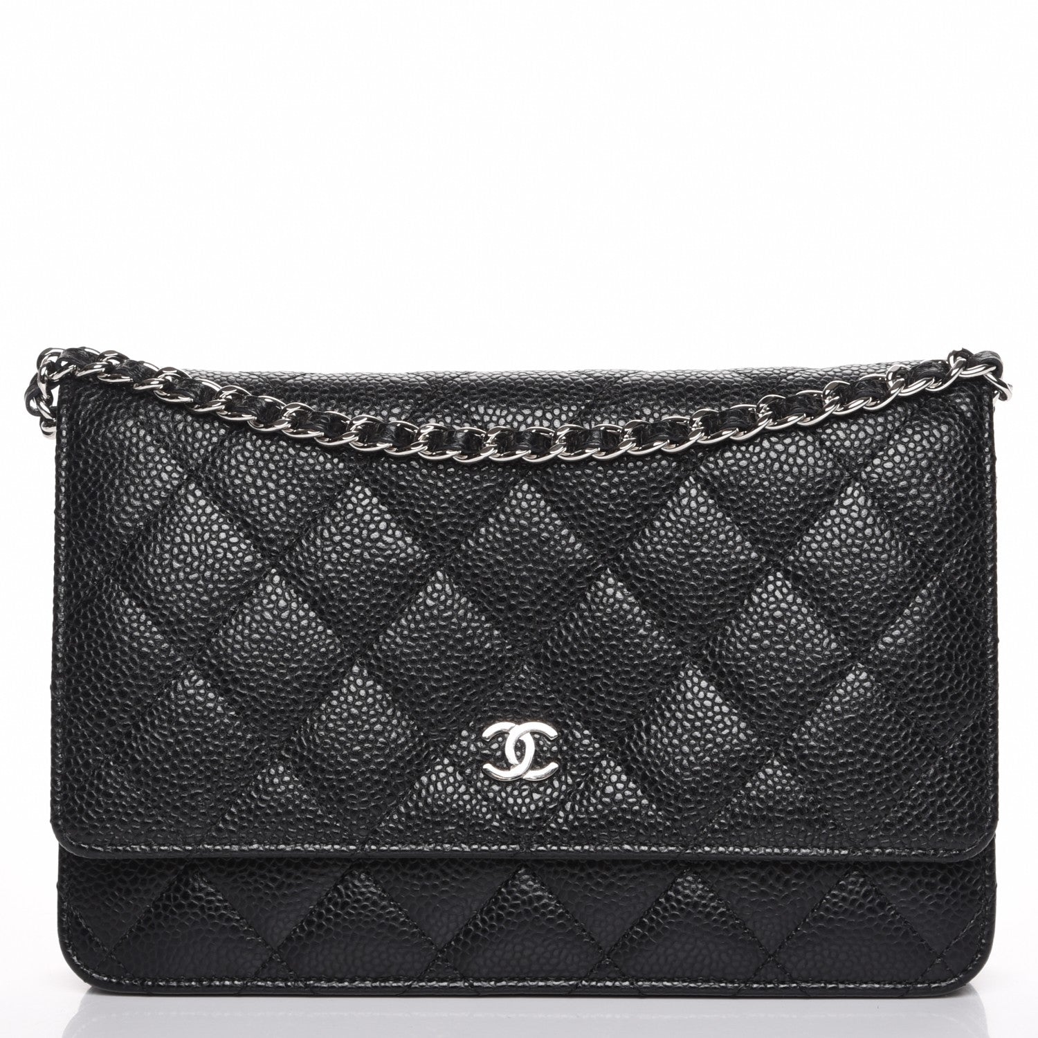 Chanel Caviar Quilted Wallet On Chain WOC Black 1 of 9