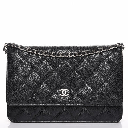 Chanel Caviar Quilted Wallet On Chain WOC Black 1 of 9