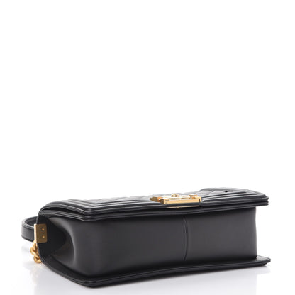 Chanel Calfskin Quilted Medium Boy Flap Black 5 of 9