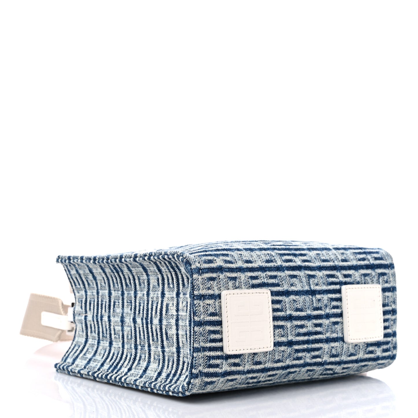 Washed Denim Mini G Shopping Tote Blue