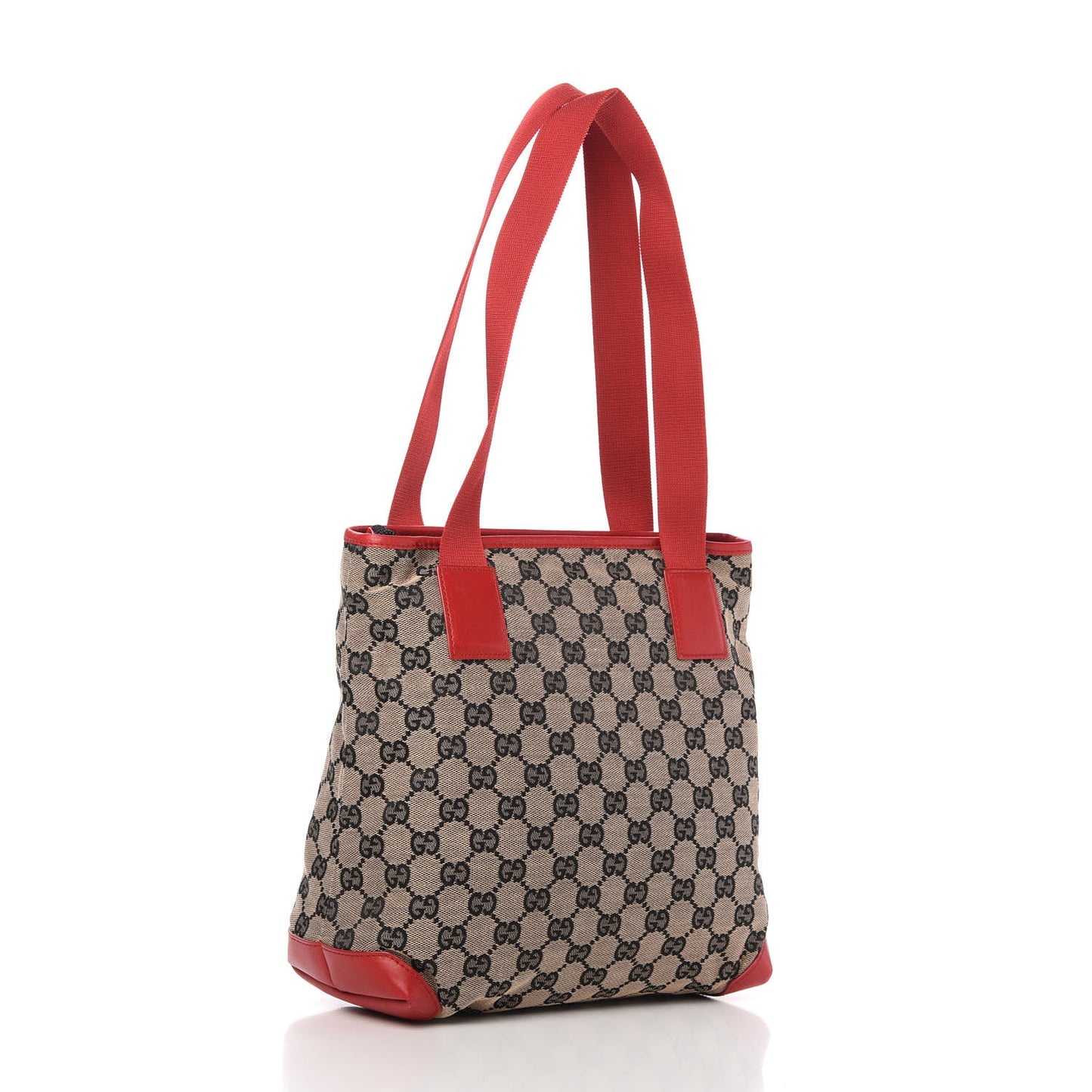 Monogram Large Tote Navy Red