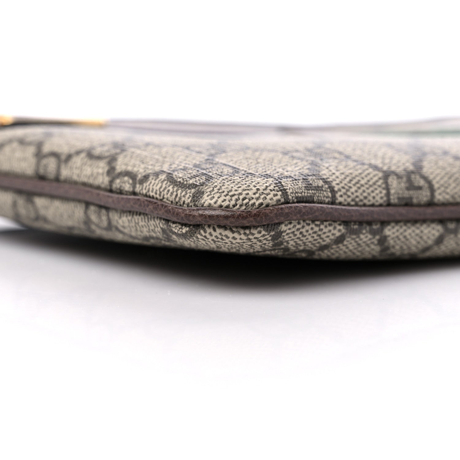 Gucci GG Supreme Monogram Large Ophidia Pouch Clutch Brown 8 of 9
