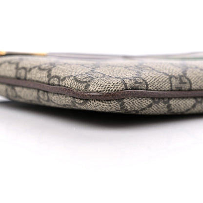 Gucci GG Supreme Monogram Large Ophidia Pouch Clutch Brown 8 of 9