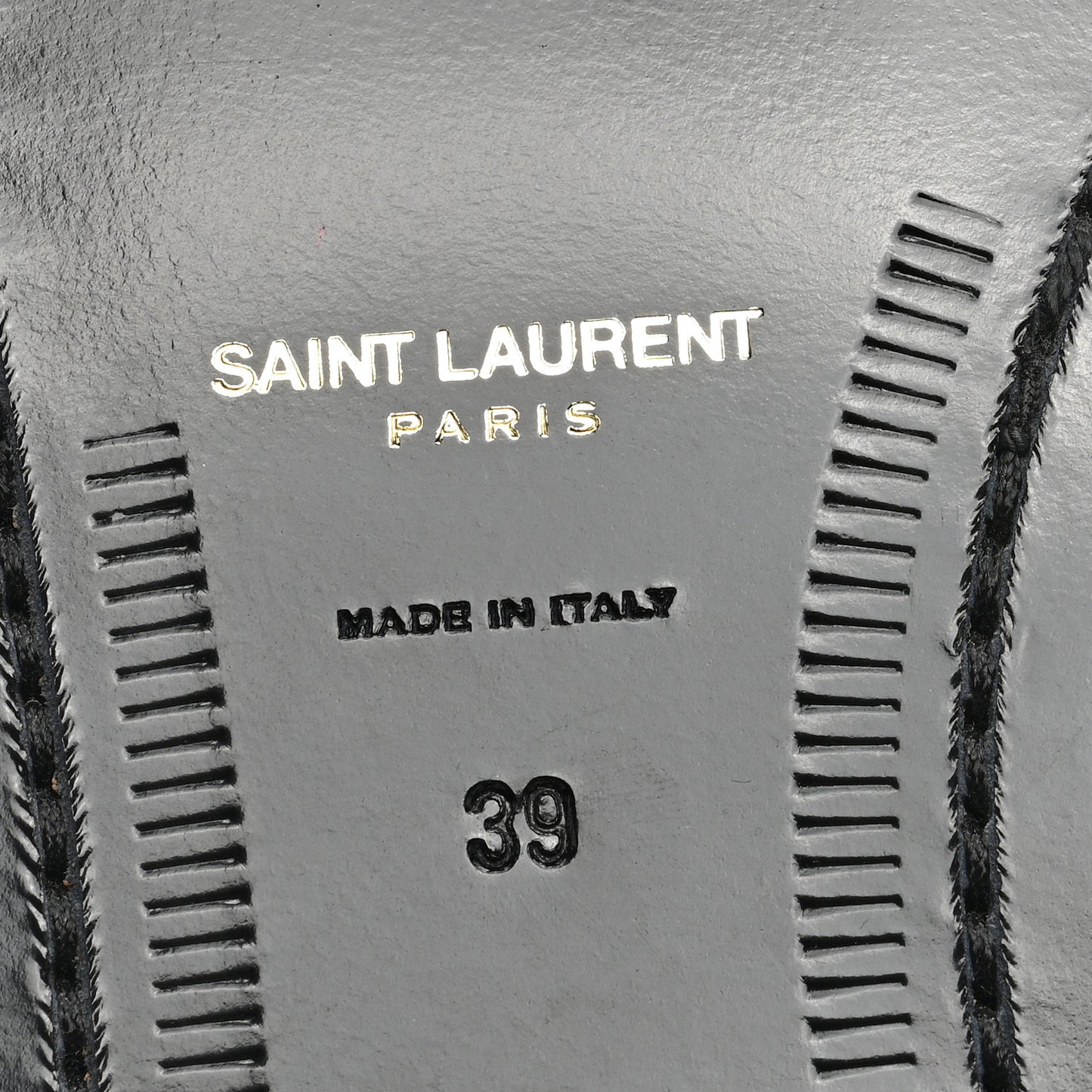 Patent Calfskin Penny Loafers 39 Black