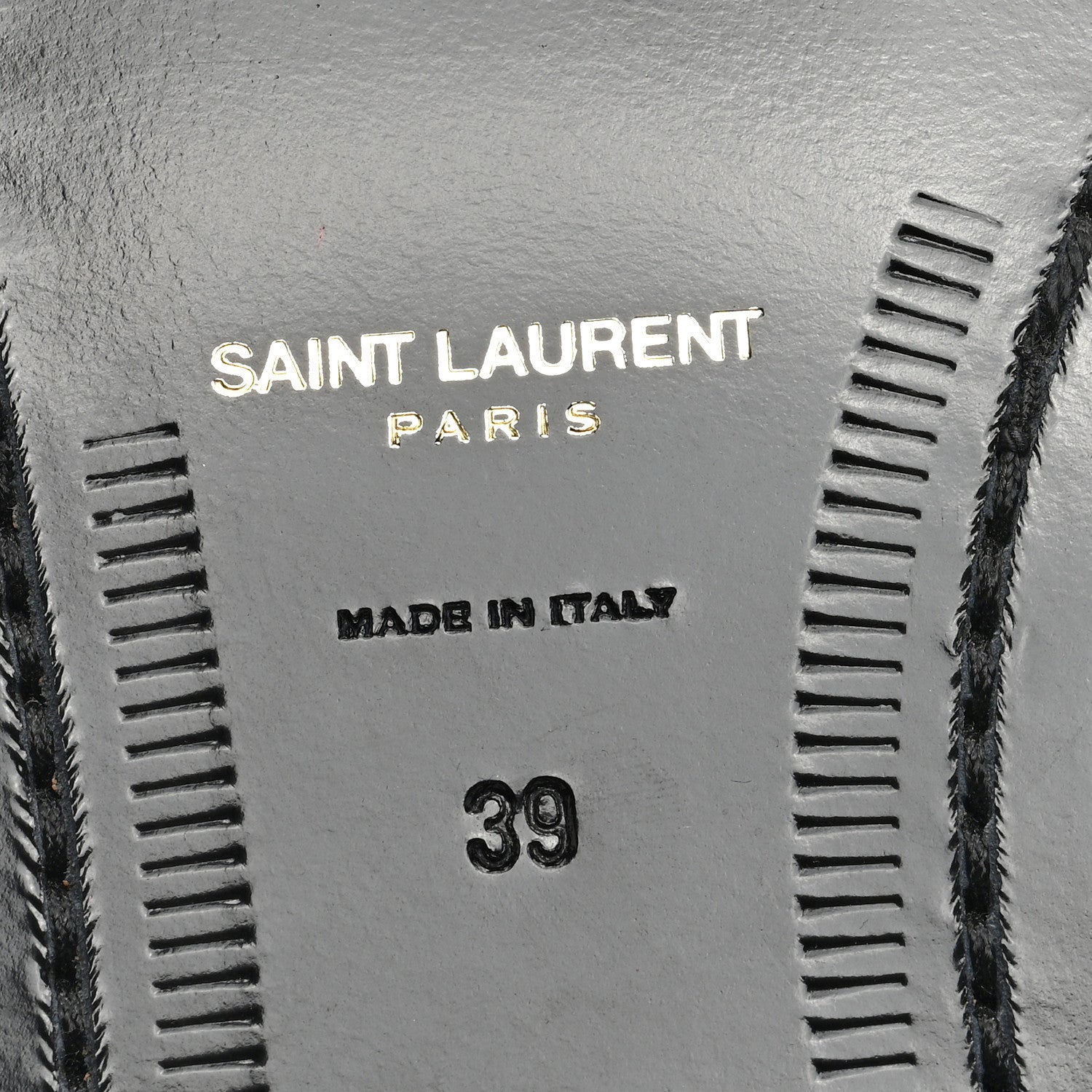 Saint Laurent Patent Calfskin Penny Loafers 39 Black 6 of 8