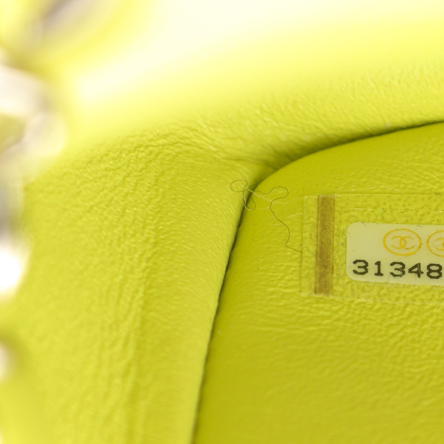 Chanel Lambskin Quilted Mini Rectangular Flap Yellow 7 of 11