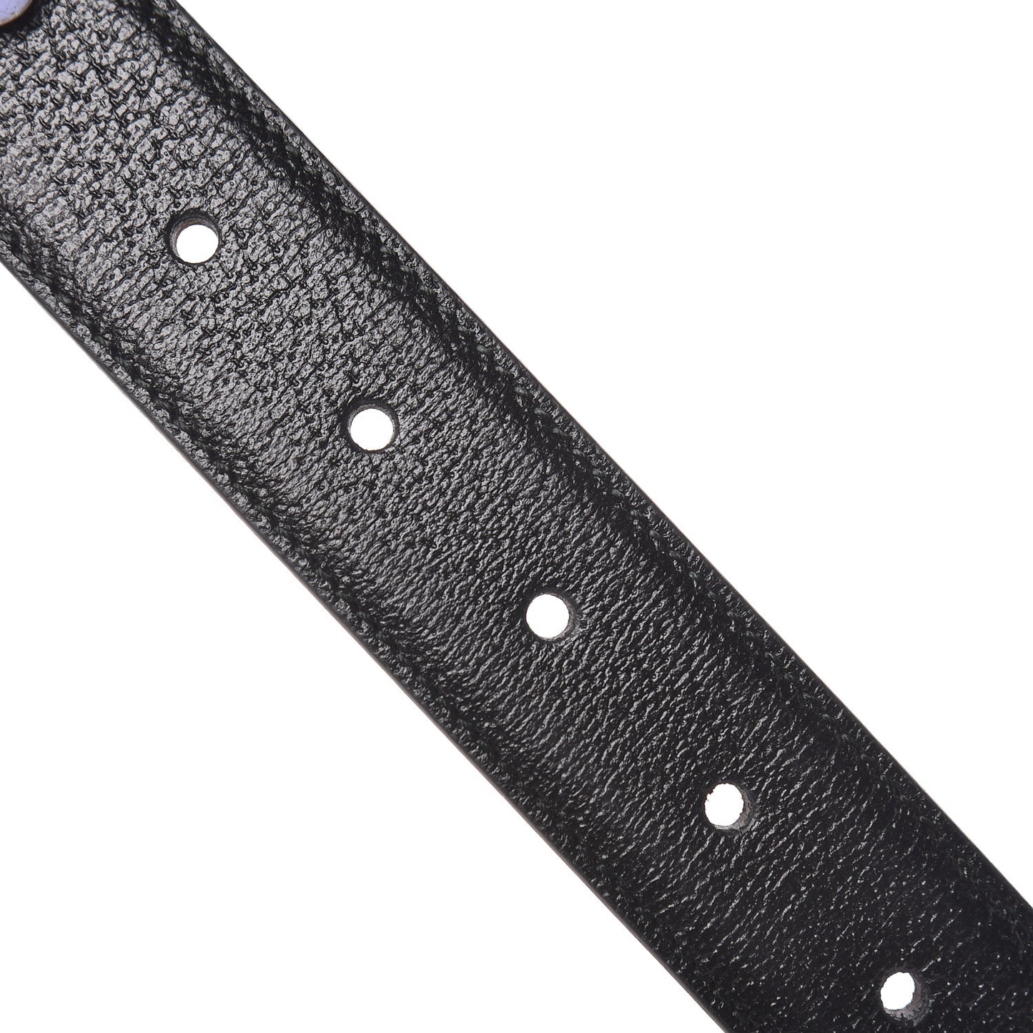 Textured Dollar Calfskin 30mm Belt 95 38 Black