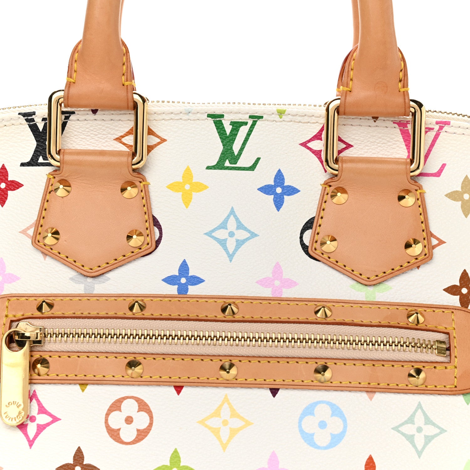 Louis Vuitton Monogram Multicolor Alma White 7 of 10