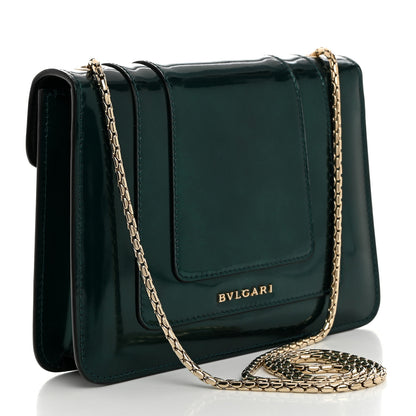 Bulgari Patent Serpenti Forever Crossbody Emerald 4 of 11