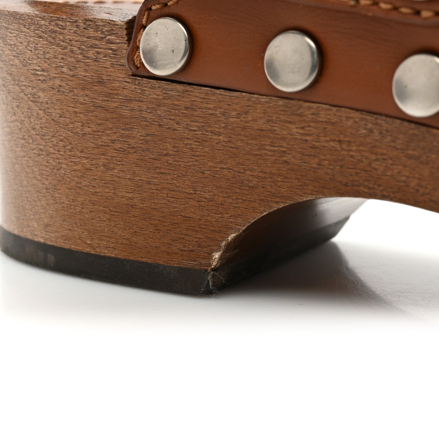 Calfskin Diorquake 20mm Slingback Clogs 38.5 Camel