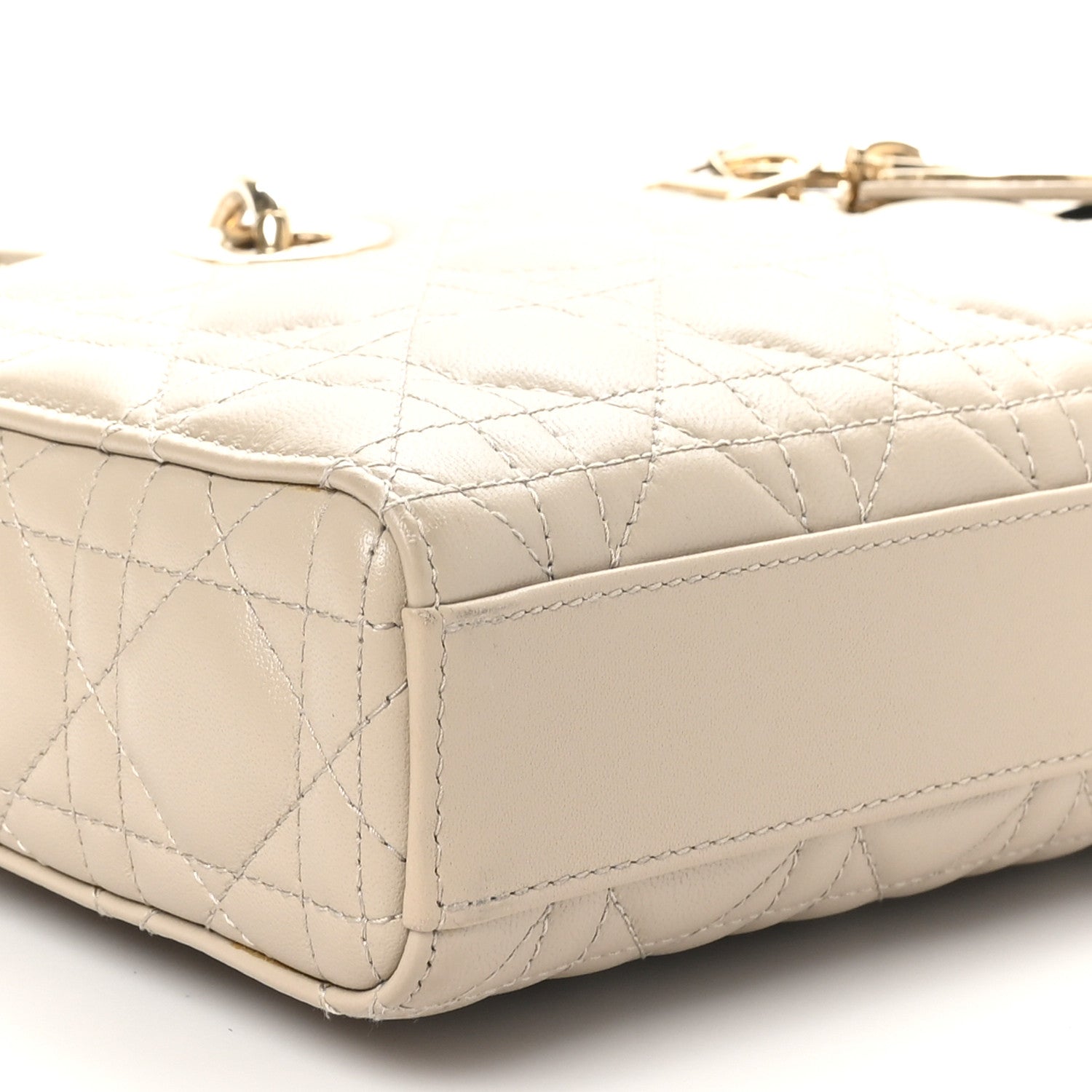 Christian Dior Lambskin Cannage Medium Lady D-Joy Sable 9 of 10