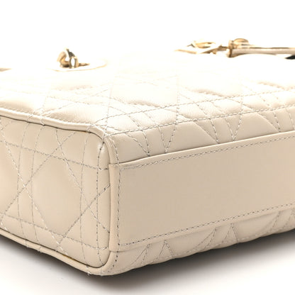Christian Dior Lambskin Cannage Medium Lady D-Joy Sable 9 of 10
