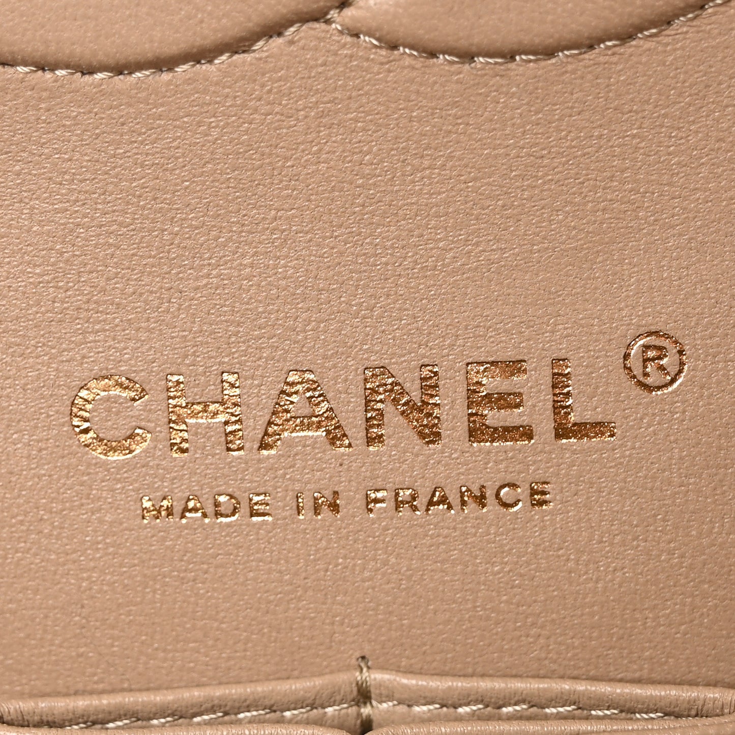 Caviar Quilted Medium Double Flap Dark Beige