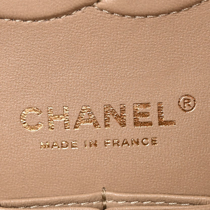 Chanel Caviar Quilted Medium Double Flap Dark Beige 6 of 11
