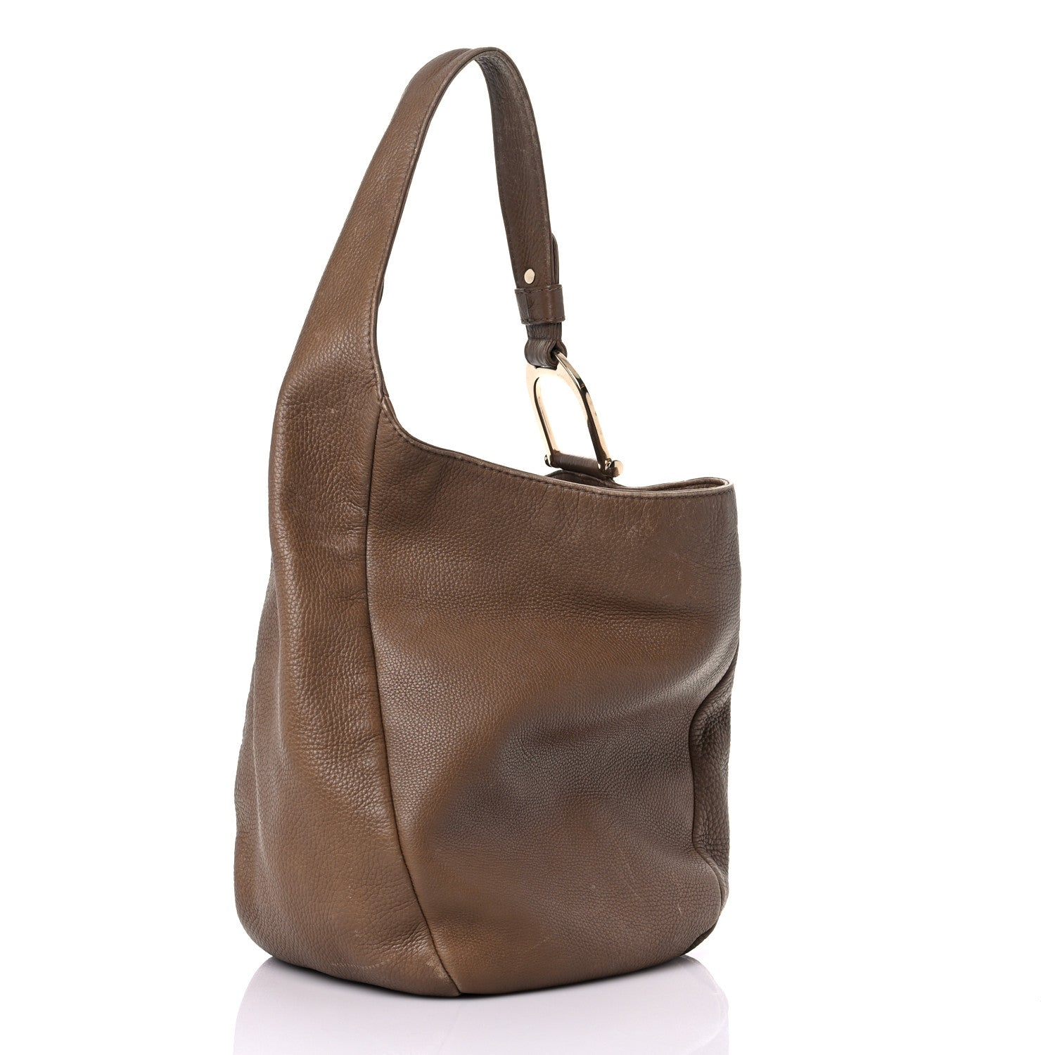 Gucci Calfskin Greenwich Medium Shoulder Bag Brown 2 of 24