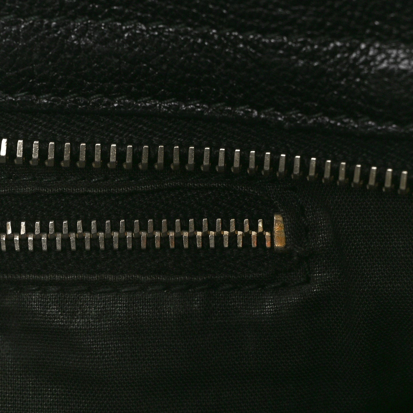 Chevre Gold Metallic Edge Hardware City Black