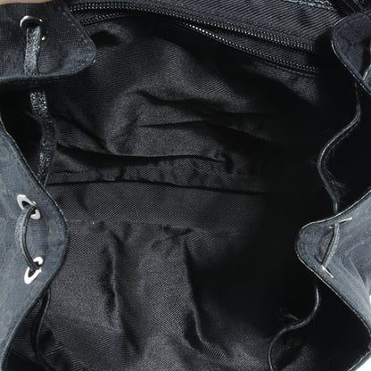 Gucci GG Monogram Single Buckle Backpack Black 7 of 10