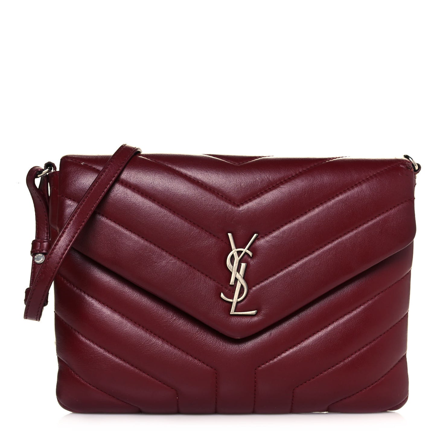 Calfskin Y Quilted Monogram Loulou Flap Bag Palissandre