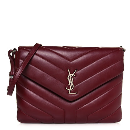 Saint Laurent Calfskin Y Quilted Monogram Loulou Flap Bag Palissandre 1 of 13