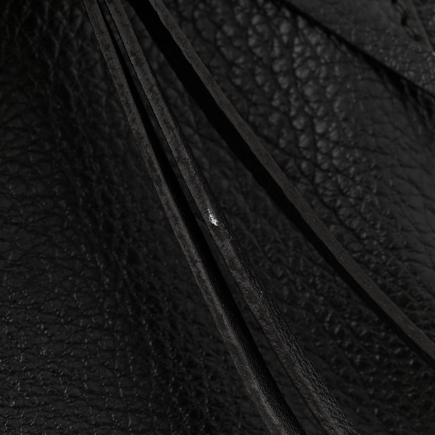 Smooth Calfskin Medium Milo Shopping Tote Black