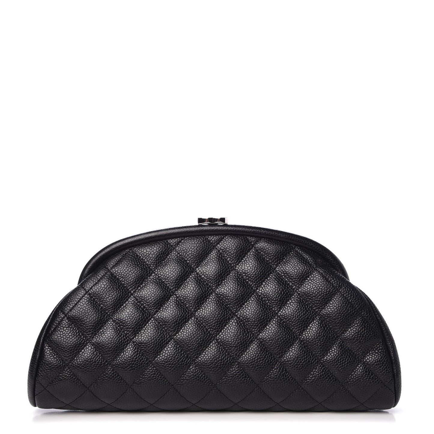 Caviar Quilted Timeless Clutch Black