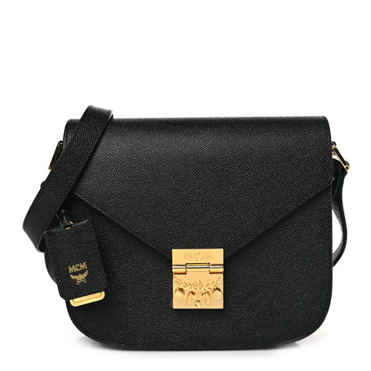 MCM Grained Calfskin Patricia Park Avenue Crossbody Bag Black 1 of 8