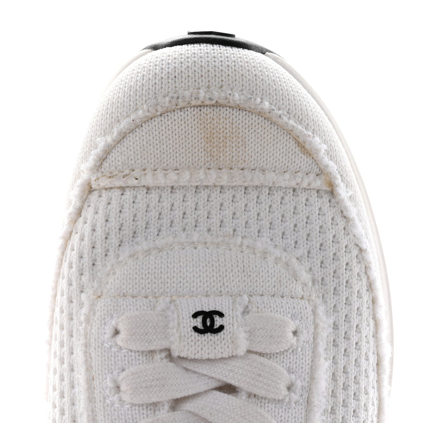 Fabric Logo Sneakers 36.5 White