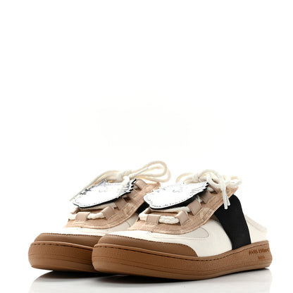 Louis Vuitton Canvas Catogram Lous Open Back Sneaker 38.5 White 4 of 12