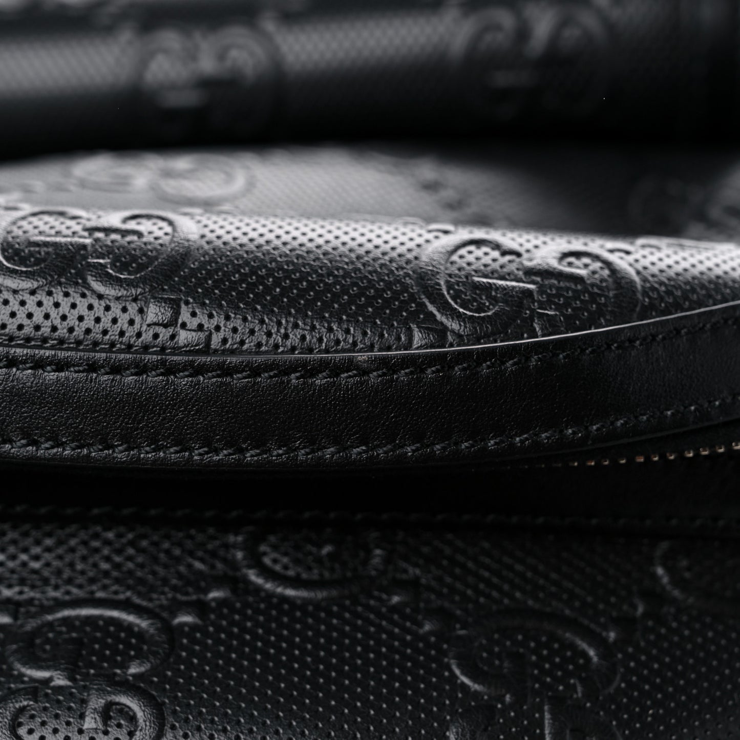 Calfskin GG Tennis Embossed Backpack Black
