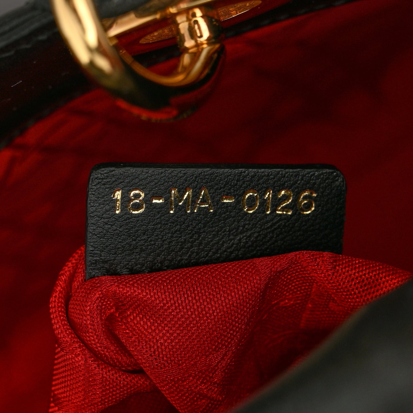 Lambskin Cannage Mini Lady Dior Black