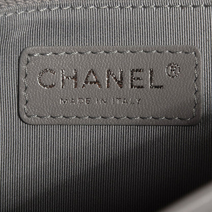 Chanel Caviar Quilted Medium French Riviera Flap Light Grey 7 of 8