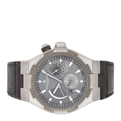Vacheron Constantin Stainless Steel Alligator 42mm Overseas Dual Time Automatic Watch Grey 47450/000W-9511 2 of 5