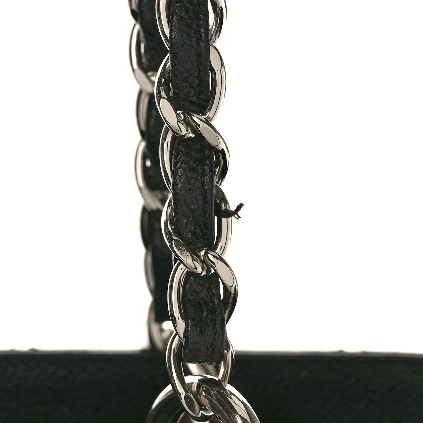 Caviar Quilted Grand Shopping Tote GST Black