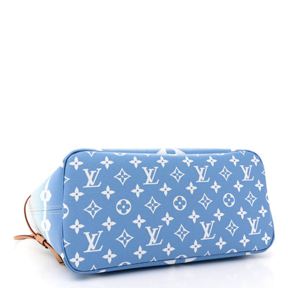 Louis Vuitton Monogram Giant By The Pool Neverfull MM Blue 4 of 11